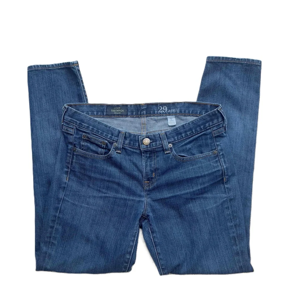J.Crew Toothpick Jeans Blue 29 Skinny Fit Light‎ Wash Stretch Denim Jeans